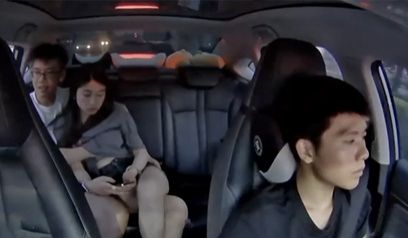 长沙网约车后座情侣火辣激战！揉胸抠穴偷拍视频真实