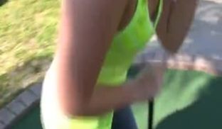 她被高乐夫球教练给干了