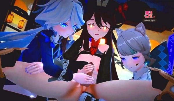 原神全明星群交盛宴！3DMMD恋活激情合战，女神