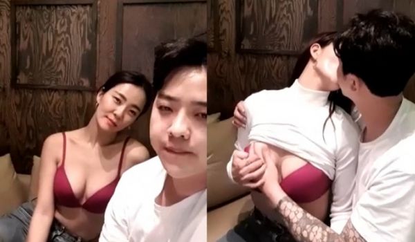 [韩国] 美胸主播任由男伴舔穴穴玩奶奶~