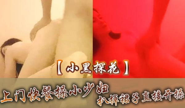 【小黑探花】上门快餐操小少妇，扒掉裙子直接开操，