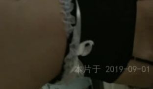 南京大三学生，说要被操坏了，女仆装