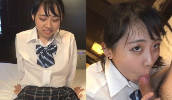 [日本] 大眼学生妹被操到眼神都迷濛了，完事后连