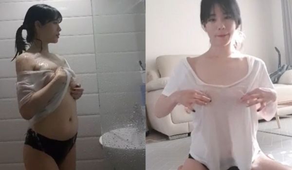 [韩国] 一个人在家就是直播的大好机会!!脱衣玩