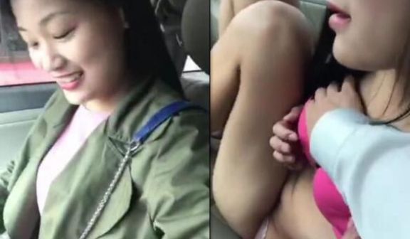 西装哥开车接女朋友下班 这女友也真饥渴大白天的让
