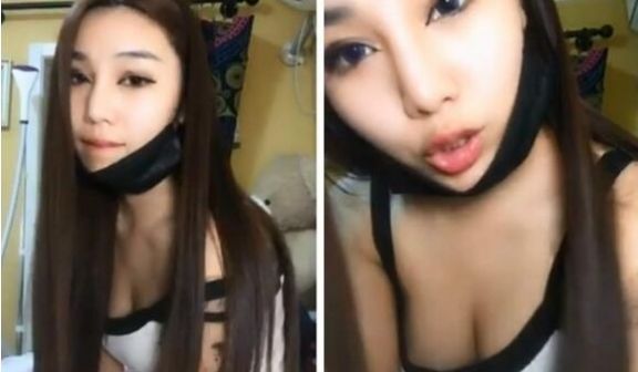 00后女主播表演口爆吞精