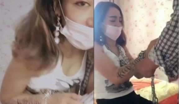 对白淫荡网红美美精彩演绎公公提前回家带着铁链和媳