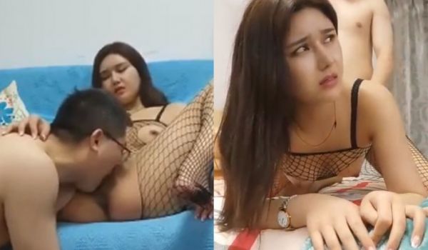 中年眼镜男约到顶级高挑美女～欢喜之情满溢脸上，一