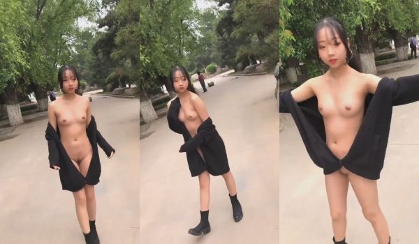 网红浆果儿车内全裸搭讪路人 公众场所大胆露出 景