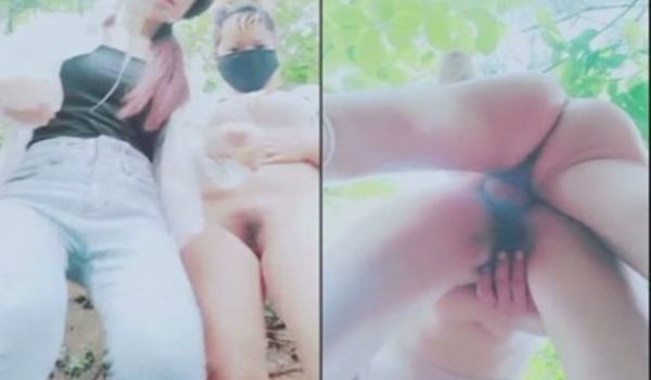 两个村姑模样的零零后小姐妹和个鸡巴还挺大的青年到