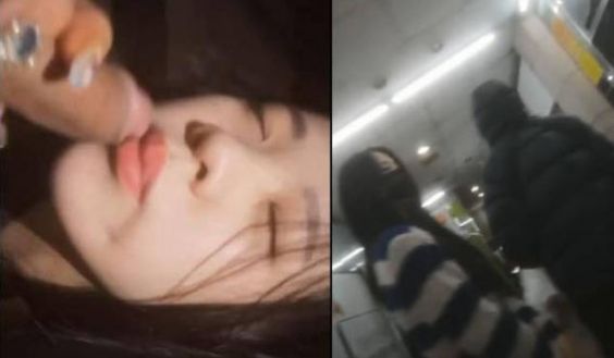 20岁美女在楼梯上