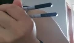 安迪小野猫露脸与大哥激情嗨皮，69互舔真骚被大哥