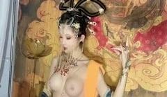 画中仙古色鲜香酥乳玉体，古代妃子穿越2023，怪