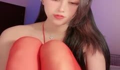 绝美御姐--身怀绝技：妖艳红色丝袜，大姨妈来了照