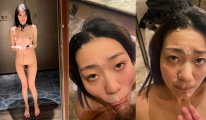 抖音主播丽萨女神被颜射 射脸上看得真爽