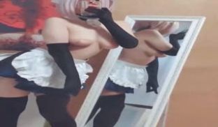 黑丝巨乳Coser小姐姐
