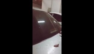 美女停车时被色狼歹毒瞄上跟踪到楼梯没人时威胁侵犯
