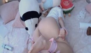 [欧美] 清纯可爱长发妹没想到胃口这么大，除了手