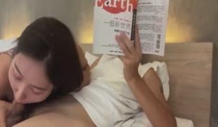 #国产_学习重要还是我重要？猴急女友抓着大鸡巴就