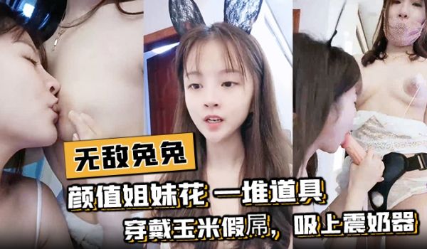 无敌兔兔颜值姐妹花一堆道具穿戴玉米假屌吸上震奶器