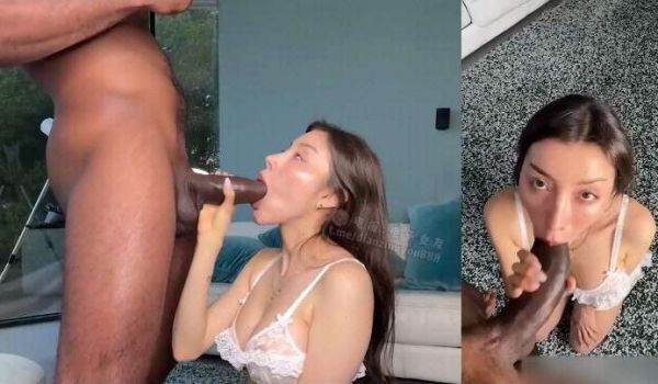 露丝姐挑战深喉黑鬼巨根，这我都吓S了！超级深入抽